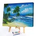 thumbnail image 1 of Summer Beach Oil Paint By Numbers Kits DIY pintado a mano sobre lienzo Wall Art Crafts Likrtyny decoración de arte, 1 of 9