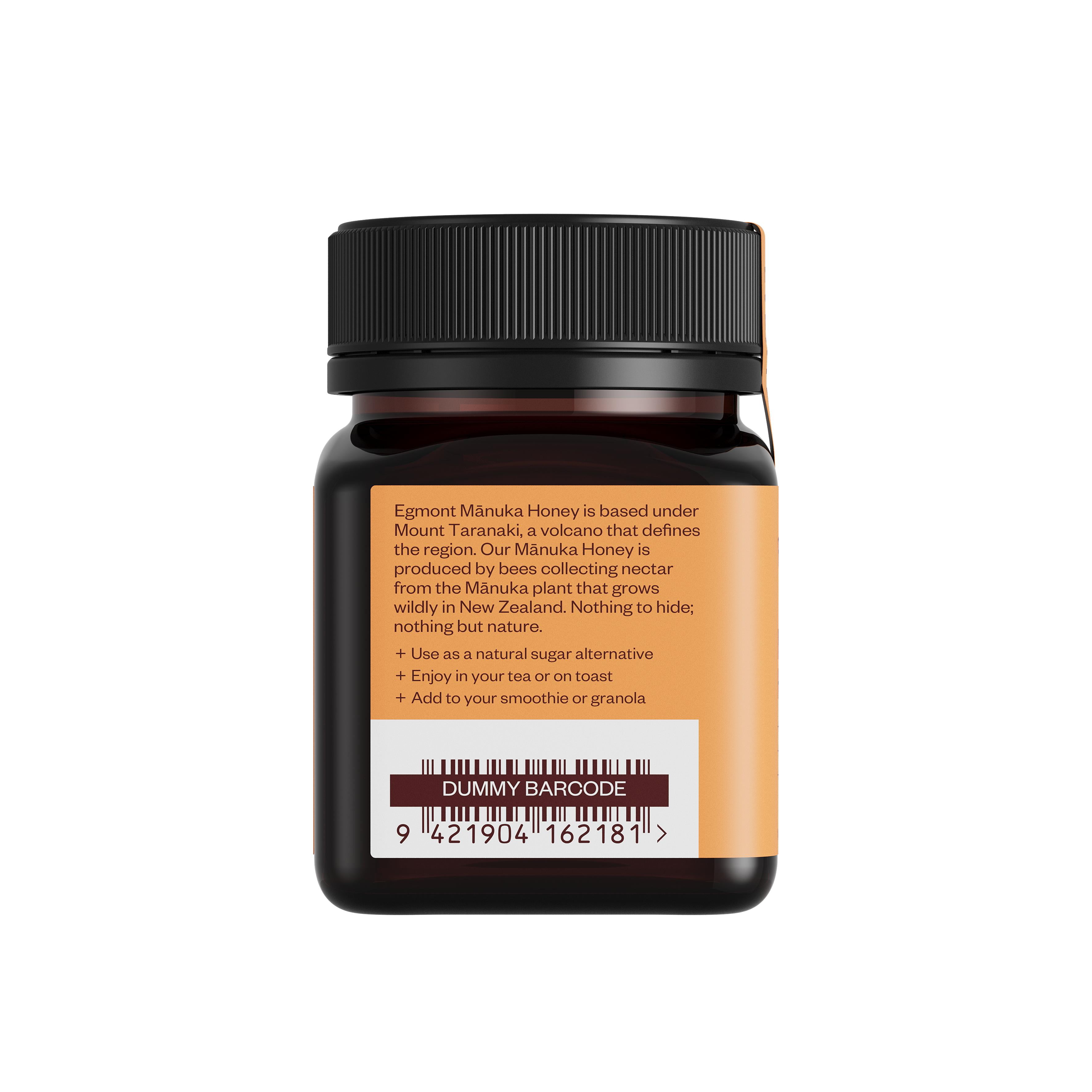 Egmont Raw Manuka Honey MGO 50+ -  100% Pure New Zealand Manuka Honey - Non-GMO - Certified MGO - 8.8oz (250 gram)