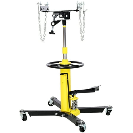 1660lbs Transmission Jacks Quick Lift Dual Spring   Hydraulic Transmission Jack 2 Stage Hydraulic w/ 360° for car lift 0.75 Ton