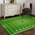 thumbnail image 4 of Rugby Sport 3'x5' Washable Rug, American Football Field Stadium Non-Slip Area Rugs for Entryway Kitchen Classroom, Dorm Throw Carpet, Low Pile Soft Indoor Floor Mat, 4 of 9