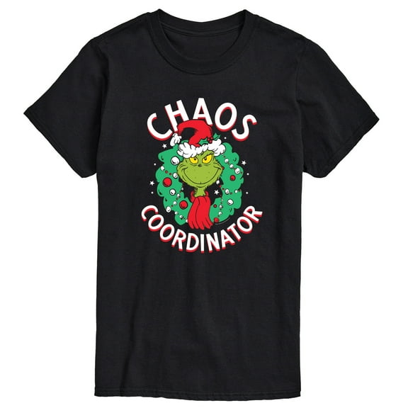 Dr. Seuss - Grinch Chaos Coordinator - Men's Short Sleeve Graphic T-Shirt