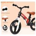 thumbnail image 4 of Qaba 12" Lightweight Kids Balance Bike Ride On Bicycle w/ Adjustable Seat, White, 4 of 9