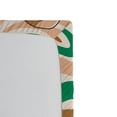 thumbnail image 3 of Ambesonne Emoji Fitted Sheet, Nude Colors Funky Bohemian, Queen Size, Peach Sea Green White, 3 of 3