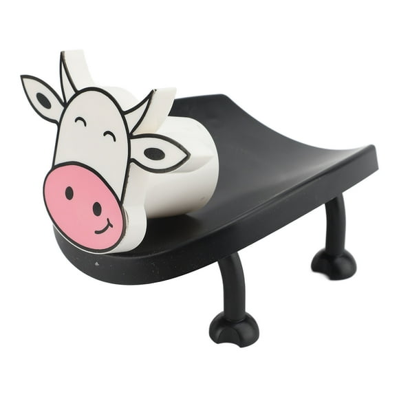 Porte-toilette, support de rangement en papier de soie mignon conception sur le thème de la vache facile à l'aide de plastique pour la salle de bain