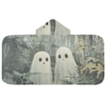 thumbnail image 5 of Yayeee Kids Hooded Towels Toddler Soft Absorbent Beach Bathing Wrap 50" x 23.5", Ghosts Playing in A Garden, 5 of 5
