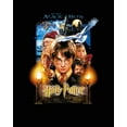 thumbnail image 2 of Men's Harry Potter Sorcerer's Stone Movie Poster Black Graphic Tee - M, 2 of 4