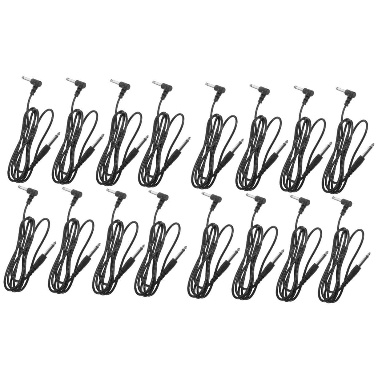 HOMEMAXS 16 pcs  Guitar Cables Professional 6.35mm Guitar Cables Instrument Cables Guitar Cords
