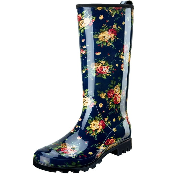 HISEA Women's Rain Boots Waterproof Garden Boots Ladies Knee High