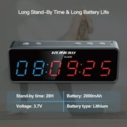 RUNOW Gym Timer, Rechargeable Interval Timer with Magnetic for Boxing, Tabata, HIIT, EMOM, Countdown/up, Stopwatch, Waterproof Workout Fitness Clock for Home Gym