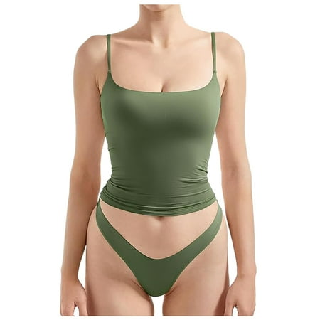 YUDTA Ribbed Tank Tops for Women Built In Bra Womens Camisole Tops Tank Tops for Women Workout Daily Tank Top Vacation Tank Tops for Women 2025 Tank Top Built In Padded Bra Lace Undershirt for Women