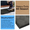 thumbnail image 3 of GORILLA GRIP Outside Doormat, WeatherMax Waterproof Indoor Outdoor Door Mat, 35x23 Gray Diamond, 3 of 9