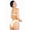 thumbnail image 3 of POSESHE Women's Regular & Plus Size Bikini, Cream White Pleat Underwire Bikinis, 3 of 3