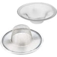 thumbnail image 1 of 2 trampas de filtro de cesta de acero inoxidable resistente, colador de malla de metal de 2,75 pulgadas superior/1 pulgada, perfecto para fregadero de cocina/baño, bañera, lavabo, desagüe de suel, 1 of 5