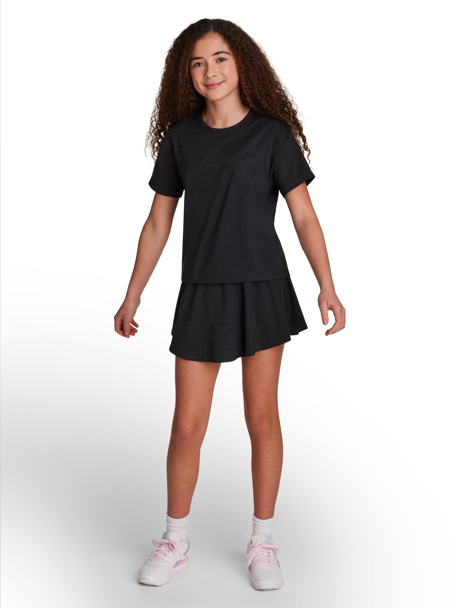 Reebok Girl's Legacy 2.0 Meet & Greet Short Sleeve Performance Top, Sizes 4-18