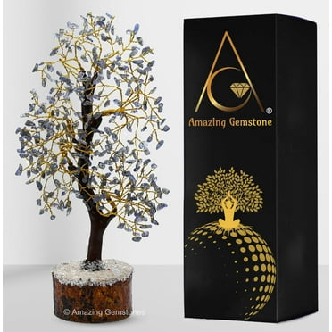 Tanzanite Crystal Tree - Healing Crystal Bonsai Tree Room Decor Office Desk Decor
