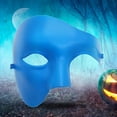 thumbnail image 1 of Máscara de media cara fantasma Máscara veneciana fantasma para fiesta de Halloween (azul cielo), 1 of 6