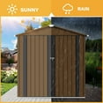 thumbnail image 5 of Uforic 6' x 4' Outdoor Metal Storage Shed, Large Tools Storage Shed with Lockable Double  Doors & Air Vent for Backyard, Patio, Lawn, 5 of 5