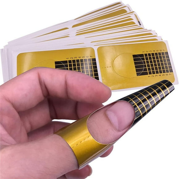 Guía de formas de extensión para uñas, gel acrílico UV, 10 unidades