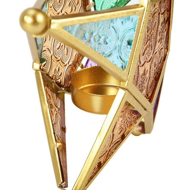 Candle Holder, Practical Design Beautiful Appearance Stylish Coloured Lantern Stand, For Thanksgiving Gift Friends