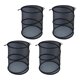thumbnail image 5 of 4 piezas de malla para plantas, carpa protectora, accesorio de jardinería para camas de jardín elevadas, protector de jardín, mini invernadero. negro, 5 of 8