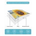 thumbnail image 5 of Quilts Twin Size, Sunflower Summer Soft Comforter Bedding Set for Bed, Vintage Farmhouse Field Floral Lightweight Quilted Bedspread with Pillow Cover(2 Pieces) for All Season, 68x86 Inch, 5 of 6