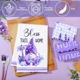 thumbnail image 5 of 6 Pcs Lavender Summer Kitchen Towel Set Funny Housewife Farmhouse Rustic Bath Hand Towel for Holiday Bathroom Gift, 18 x 26 inches(Purple,Lavender), 5 of 6