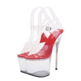 thumbnail image 4 of Raindrops 1 Pair Transparent Super Heels Red Iridescent Heels for Women Parties, 4 of 8