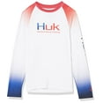 thumbnail image 2 of Kids' Standard Double Header Long Sleeve Shirt +Sun Protection, Flare- a, X-Large, 2 of 2
