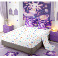 thumbnail image 6 of Feelyou Kawaii Axolotl Twin Bedding Sets 7-Piece, Mystic Outer Space Bedding Comforter Set, Purple Galaxy Sheet Sets, Breathable Room Decorative, 6 of 9