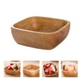 thumbnail image 3 of 1Pc Wooden Bowl Dessert Plate Wood Salad Bowl Food Container Tableware, 3 of 6