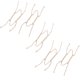 thumbnail image 1 of Ganchos dobles de resorte en forma de W de metal para colgar placas, tono dorado, 18.5 x 5.5 cm, 5 piezas, 1 of 5