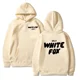 thumbnail image 2 of Sudadera con capucha de zorro blanco para mujer, suéter suelto de moda con letras impresas, sudadera informal Harajuku de manga larga, 2 of 5