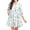 Paradise, variant on Elsie & Zoey Allegra XL Watercolor V-Neck 3/4 Sleeve Tiered Baby Doll Dress for Women