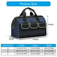 thumbnail image 3 of 13/16/18in Large Capacity Tool Bag Heavy Duty Tool Organizers Oxford Cloth Electrician Bag Waterproof Tool Storage Bag, 3 of 8