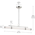 thumbnail image 2 of 52753CPZLED Kichler Lighting Riven - 48W 1 LED Linear Chandelier-9.5 Inch Tall and 8 Inch Wide-Champagne Bronze Finish, 2 of 7
