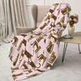 thumbnail image 3 of Sigee Leopard Print for Flannel Blanket - Ultra-Soft, Warm and Cozy, Perfect for Couch, Bed, or Travel-60"x50", 3 of 6