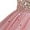 Pink, variant on Sopiago Flower Girls Sparkle Tulle Sequin Puff Sleeves Vintage Dress Princess Wedding Bridesmaid Party Holiday Dresses Grey (10-12 Years)