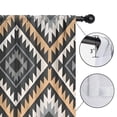 thumbnail image 2 of Blackout Kids Curtains,Boho Bohemia Geometric Line Art Childrens Insulated Curtains Set Of 2,Bedroom Essentials,Toddler Room Decor 52"x84"(132x213cm), 2 of 2