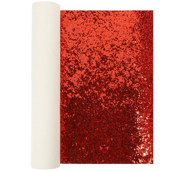 NICEXMAS 4Set Glitter Sequin Sheet Red Diy Supplies Sequins Fabric For Crafts Christmas present Wrapping
