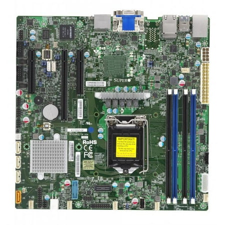 Supermicro X11SSZ-QF LGA1151 Intel Q170 DDR4 SATA3 and USB3.0 A and V and 2GbE MicroATX Motherboard (MBD-X11SSZ-QF-O)