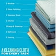 thumbnail image 2 of E-Cloth Home Cleaning Set, Premium Microfiber Cleaning Cloth, Household Cleaning Tools & Supplies for Dusting, Bathroom, Kitchen & Cars, Washable & Reusable, 100 Wash Guarantee, 8 Piece Set, 2 of 8