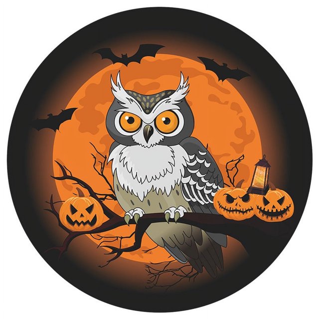 Búhos de Halloween, calabazas, murciélagos, entrada de la habitación de los niños, decoración del hogar, pegatinas de pared