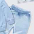 thumbnail image 6 of NOLDARES Toddler Baby Boy Fall Winter Outfit Baby Boy Clothes Long Sleeve Sweatshirt Tops + Pants 2Pcs Boy Clothing Casual Set Outfits(Sky Blue,3-4 Y), 6 of 6