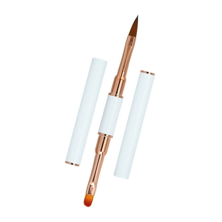 Vocoste Double Ended Nail Art Brush Gel Polish Nail Art Design Pen Painting Tools for Home DIY Manicure White