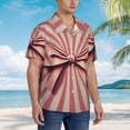 thumbnail image 3 of Fotbe Retro Bow Camisa Hawaiana para Hombre Unisex – Camisa Casual de Verano con Botones de Manga Corta de Algodón y Lino,XX-Large, 3 of 7