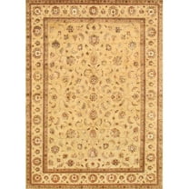 Pasargad Home Agra Hand-Knotted Silk & Wool Area Rug 9' 0" X 12' 2" Ivory