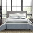 thumbnail image 3 of Nautica - Twin Comforter Set, Cotton Reversible Bedding with Matching Sham, Home Decor for All Seasons, Dorm Room Essentials (Lansier Grey, Twin/Twin XL) Twin/Twin XL Grey/White, 3 of 3
