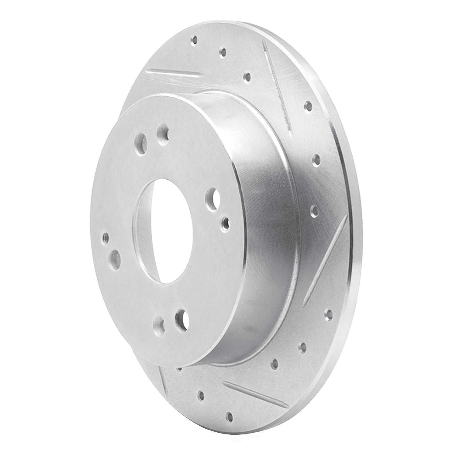 Dynamic Friction Company 631-59019R DFC Brake Rotor - Drilled And Slotted - Silver