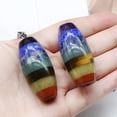 thumbnail image 5 of HOOUN 4pcs Natural 7 Chakra Healing Energy Reiki Gemstone Bucket Pendant Necklace, 5 of 9