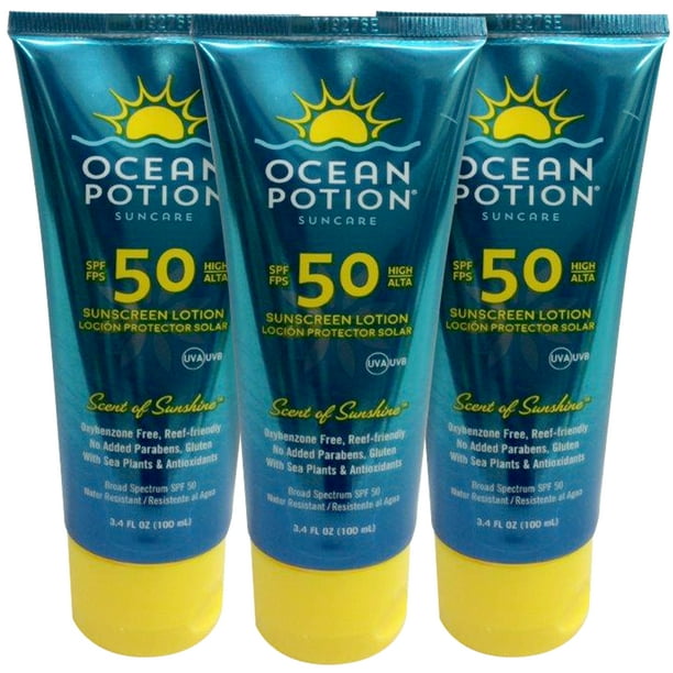 Ocean Potion SPF 50 Scent of Sunshine Sunscreen Lotion, 3